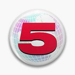 Channel 5 Pins - Channel 5 Logo Bubblegum Pin RB2405