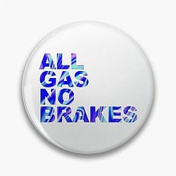 Channel 5 Pins - All Gas No Brakes Logo Pearlescent Pin RB2405