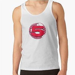 Channel 5 Tank Tops - Channel 5 Logo Pewdiepie Pattern Tank Top RB2405