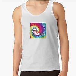Channel 5 Tank Tops - All Gas No Brakes Logo Rainbow Block Tank Top RB2405