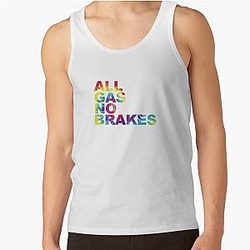 Channel 5 Tank Tops - All Gas No Brakes Logo Rainbow Tank Top RB2405