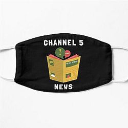 Channel 5 Face Masks - CHANNEL 5 NEWS | Andrew Callaghan | All Gas No Breaks Flat Mask RB2405