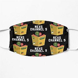 Channel 5 Face Masks - CHANNEL 5 NEWS  Andrew Callaghan  All Gas No Breaks Essential Flat Mask RB2405