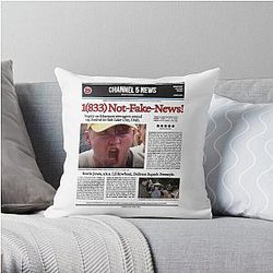 Channel 5 Pillows - Channel 5 News Throw Pillow RB2405