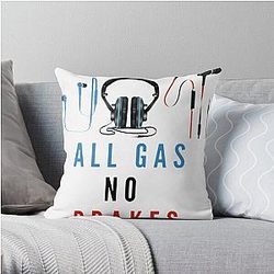 Channel 5 Pillows - All Gas No Brakes                                          Throw Pillow RB2405