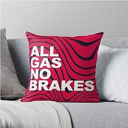 Channel 5 Pillows - All Gas No Brakes Logo Pewdiepie Pattern Block Throw Pillow RB2405