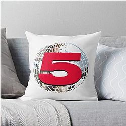 Channel 5 Pillows - Channel 5 Logo Andrew Throw Pillow RB2405