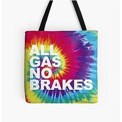 Channel 5 Bags - All Gas No Brakes Logo Rainbow Block All Over Print Tote Bag RB2405