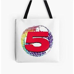 Channel 5 Bags - Channel 5 Logo Rainbow All Over Print Tote Bag RB2405