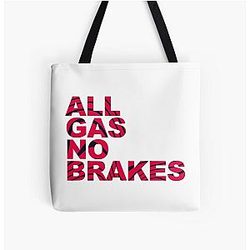Channel 5 Bags - All Gas No Brakes Logo Pewdiepie Pattern All Over Print Tote Bag RB2405
