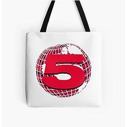 Channel 5 Bags - Channel 5 Logo Pewdiepie Pattern All Over Print Tote Bag RB2405
