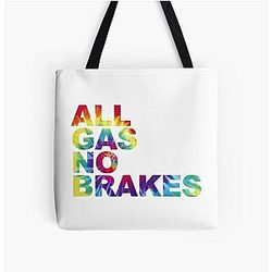 Channel 5 Bags - All Gas No Brakes Logo Rainbow All Over Print Tote Bag RB2405