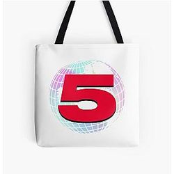 Channel 5 Bags - Channel 5 Logo Bubblegum All Over Print Tote Bag RB2405