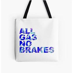 Channel 5 Bags - All Gas No Brakes Logo Pearlescent All Over Print Tote Bag RB2405