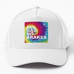 Channel 5 Hats &amp; Caps - All Gas No Brakes Logo Rainbow Block Baseball Cap RB2405