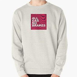 Channel 5 Sweatshirts - All Gas No Brakes Logo Pewdiepie Pattern Block Pullover Sweatshirt RB2405