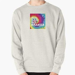 Channel 5 Sweatshirts - All Gas No Brakes Logo Rainbow Block Pullover Sweatshirt RB2405