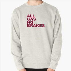 Channel 5 Sweatshirts - All Gas No Brakes Logo Pewdiepie Pattern Pullover Sweatshirt RB2405