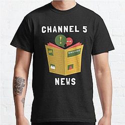 Channel 5 T-Shirts - CHANNEL 5 NEWS  Andrew Callaghan  All Gas No Breaks Essential Classic T-Shirt RB2405