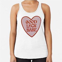 Chappell Roan Good Luck Babe Racerback Tank Top
