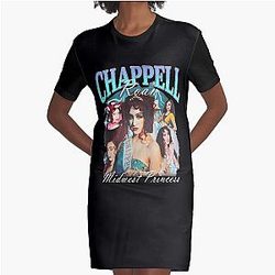 Chappell Roan Midwest Princess Retro Graphic T-Shirt Dress