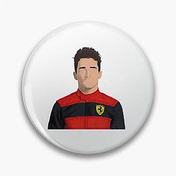 charles leclerc art Pin