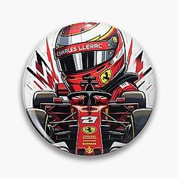 Charles Leclerc Formula 1 Driver Pin