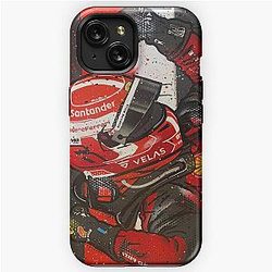 Charles Leclerc 2022 - Ferrari F1 graffiti painting by DRAutoArt iPhone Tough Case
