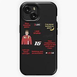 Charles Leclerc radio sticker pack iPhone Tough Case
