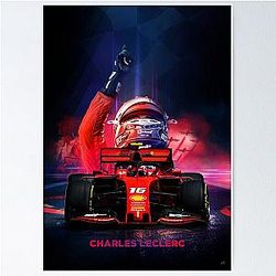 Charles Leclerc Formula 1 poster Poster
