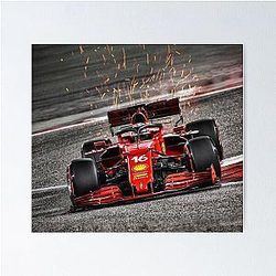 Charles Leclerc Sparks - F1 16 Poster