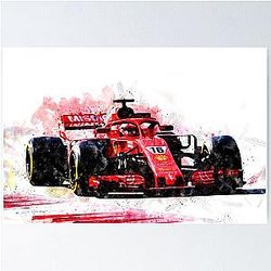 Charles Leclerc Ferrari Poster
