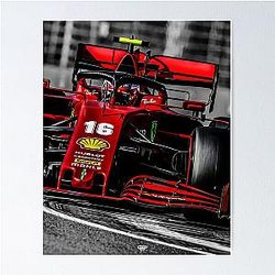 CHARLES LECLERC POSTER Poster