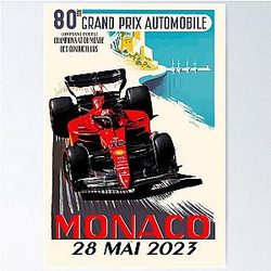 Grand Prix Monaco 2023 Charles Leclerc Poster