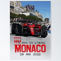 Monaco Grand Prix 2022 Charles Leclerc Poster