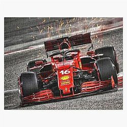 Charles Leclerc Sparks - F1 16 Jigsaw Puzzle