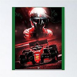 CHARLES LECLERC F1 2021 	 Art Board Print 	 Poster