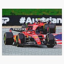 Charles Leclerc leading Carlos Sainz 2023 Jigsaw Puzzle