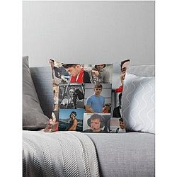 Charles Leclerc picture collage Throw Pillow