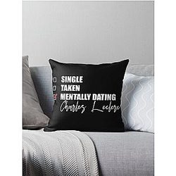 Mentally Dating Charles Leclerc Throw Pillow