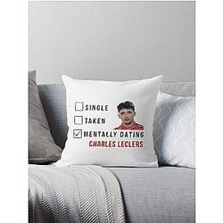 Charles Leclerc 2 Throw Pillow