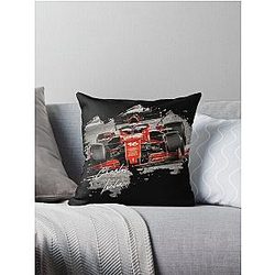 Charles Leclerc - Vintage-Digi-Art  Throw Pillow