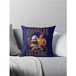 Charles Leclerc Victory Throw Pillow