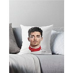 F1 Charles Leclerc 16 Throw Pillow