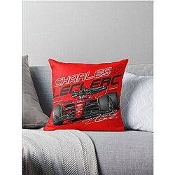 Charles Leclerc Scuderia Ferrari 2022 Throw Pillow
