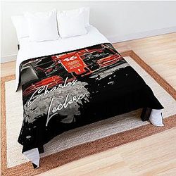 Charles Leclerc - Vintage-Digi-art Comforter