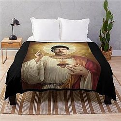 Charles Leclerc Jesus Throw Blanket