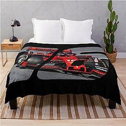 Charles Leclerc Car 16 Throw Blanket