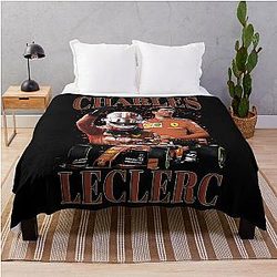 Charles Leclerc Victory Throw Blanket