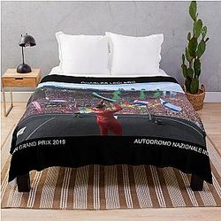charles leclerc monza Throw Blanket